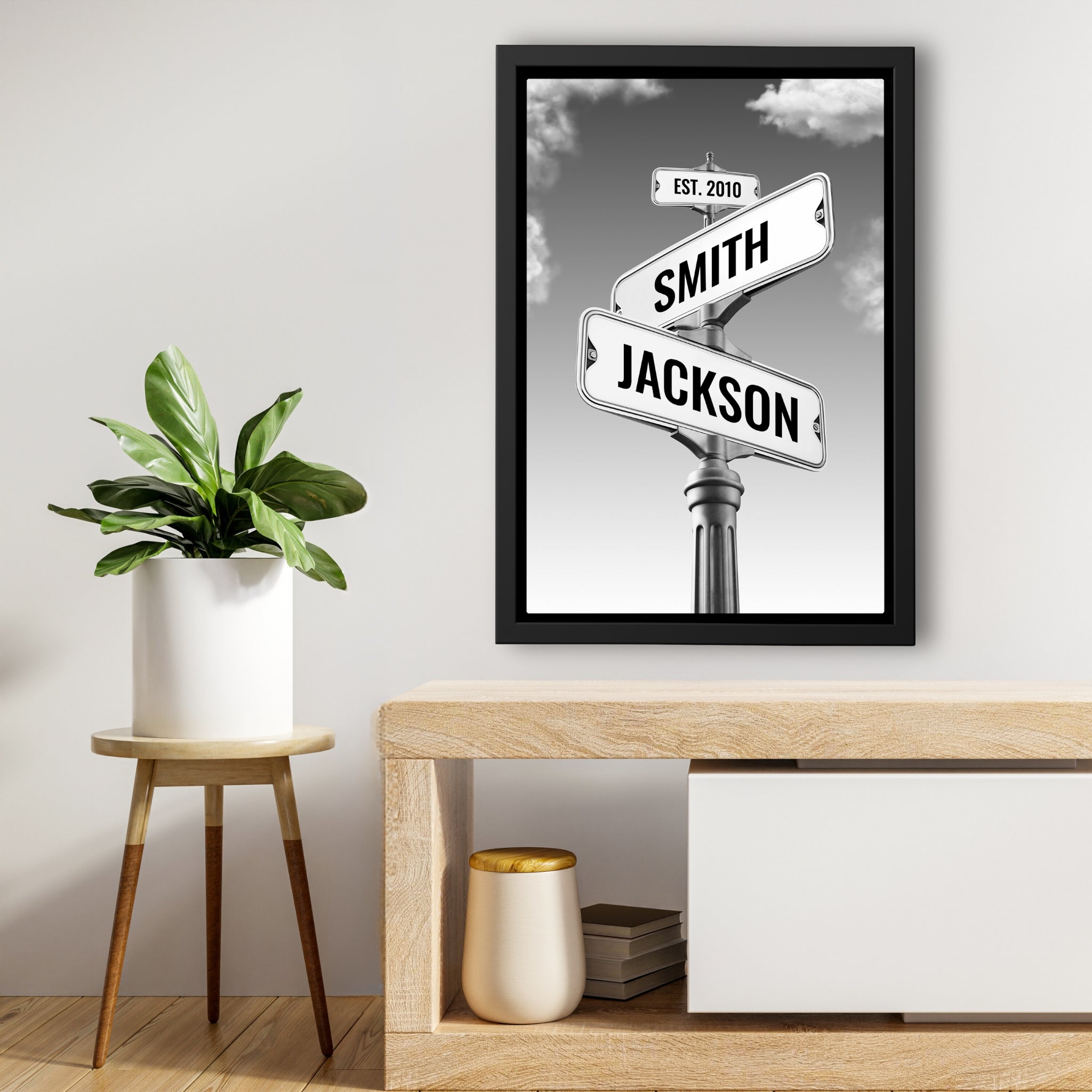 Personalized Vintage Street Sign Canvas