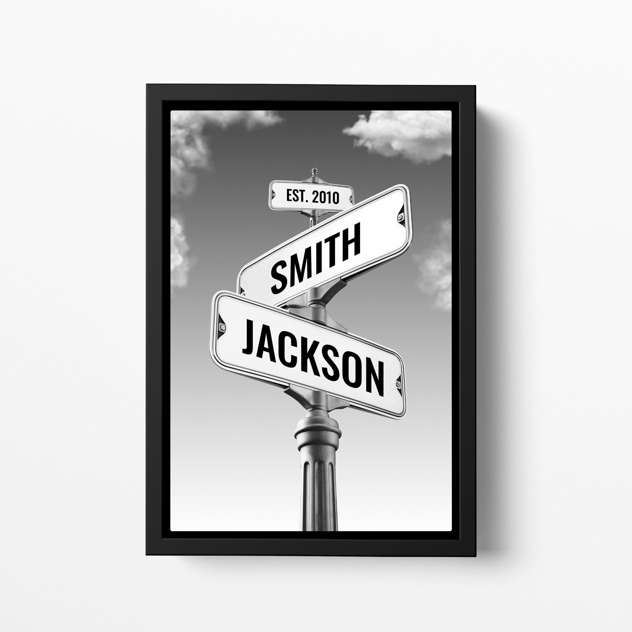 Personalized Vintage Street Sign Canvas