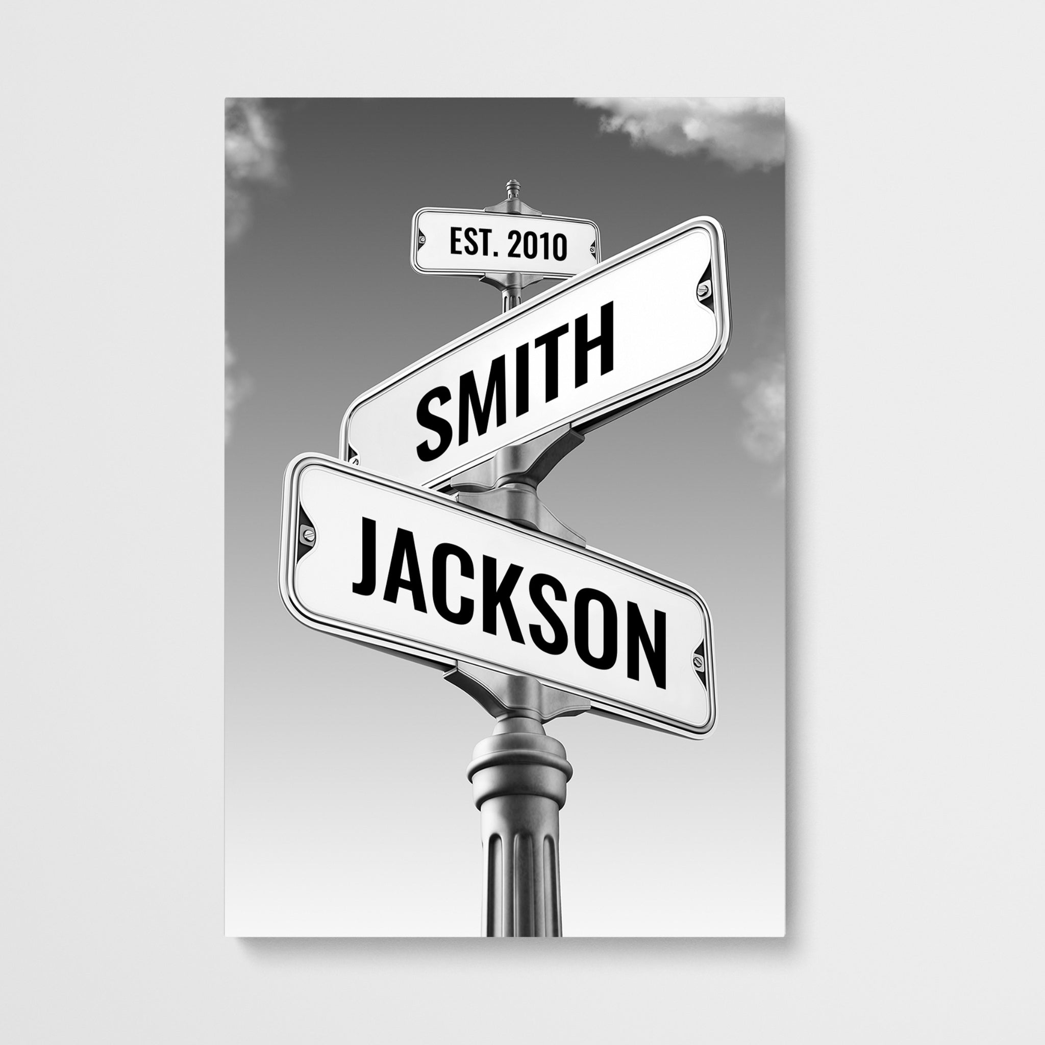 Personalized Vintage Street Sign Canvas